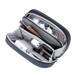 Travel case with clamshell opening and 2.5L capacity 8” navy-blue colour view 14