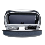 Travel case with clamshell opening and 2.5L capacity 8” navy-blue colour view 17