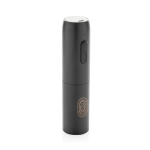 Rechargeable electric wine opener with indicator light 500 mAh black colour view with logo