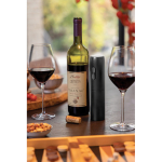 Rechargeable electric wine opener with indicator light 500 mAh black colour ambient view