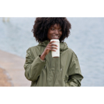 Recycled plastic thermal cup with 360° lid Topl 350ml white colour ambient view