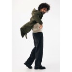 Unisex padded waterproof jacket modern fit 95 g/m² Iqoniq Thelon khaki colour third model view