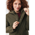 Unisex padded waterproof jacket modern fit 95 g/m² Iqoniq Thelon khaki colour