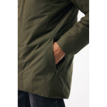 Unisex padded waterproof jacket modern fit 95 g/m² Iqoniq Thelon khaki colour