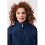 Unisex urban jacket medium fit with zip and lining 95 g/m² Iqoniq Odin navy-blue colour
