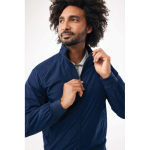 Unisex urban jacket medium fit with zip and lining 95 g/m² Iqoniq Odin navy-blue colour