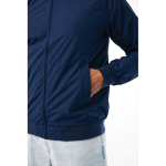 Unisex urban jacket medium fit with zip and lining 95 g/m² Iqoniq Odin navy-blue colour