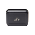 Recycled stainless steel lunch box with elastic strap 750ml black colour seventh view