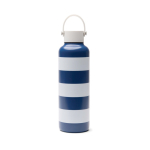 Leakproof thermal bottle with beach design and carry handle 600ml navy-blue colour