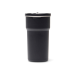 Recycled stainless steel travel cup with cups inside 450ml black colour second view