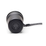 Recycled stainless steel travel cup with cups inside 450ml black colour fifth view