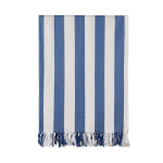Family hammam towel in recycled cotton 200 g/m² 180×180 cm blue colour