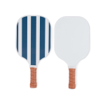 Pickleball set with wooden paddles and ball navy-blue colour second view