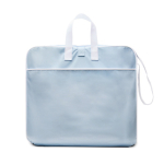 Portable foldable polyester beach chair with 6 recline positions light blue colour