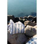 Recycled cotton beach bag with straps and handles 390 g/m² light blue colour ambient view