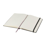 Moleskine large-format notebook with elastic closure, ruled pages black colour second view