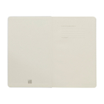 Moleskine large-format notebook with elastic closure, ruled pages white colour