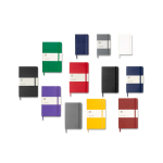 Moleskine large-format notebook with elastic closure, ruled pages white colour second multiple colours view
