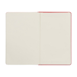 Moleskine large-format notebook with elastic closure, ruled pages dark red colour