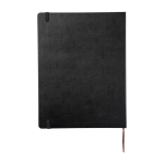 Moleskine Classic extra-large hard cover notebook, ruled pages black colour second rear view