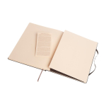 Moleskine Classic extra-large hard cover notebook, ruled pages black colour third view