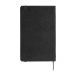 Moleskine Classic hard cover pocket notebook, ruled pages black colour second rear view