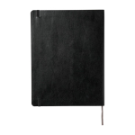 Moleskine Classic soft cover notebook with elastic closure, ruled pages black colour second rear view