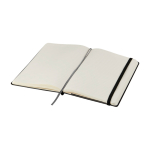 Moleskine Classic soft cover notebook with elastic closure, ruled pages black colour fourth view