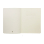Moleskine Classic soft cover notebook with elastic closure, ruled pages black colour