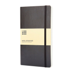 Moleskine Classic lined notebook with ”in case of loss” note black colour