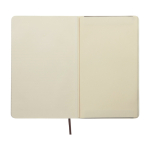 Moleskine Classic lined notebook with ”in case of loss” note black colour third rear view
