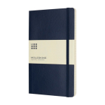 Moleskine Classic lined notebook with ”in case of loss” note blue colour