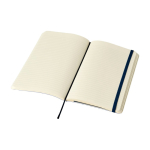 Moleskine Classic lined notebook with ”in case of loss” note blue colour fourth view