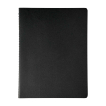 Moleskine Cahier Journal notebook with rounded corners, ruled pages black colour second front view