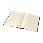Moleskine Cahier Journal notebook with rounded corners, ruled pages black colour fifth view