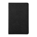 Moleskine Cahier Journal cardboard cover notebook with ruled pages black colour second front view