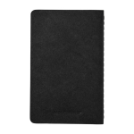 Moleskine Cahier Journal cardboard cover notebook with ruled pages black colour second rear view