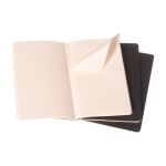 Moleskine Cahier Journal cardboard cover notebook with ruled pages black colour fourth view