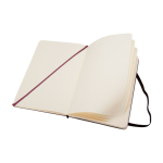 Moleskine Classic notebook with “in case of loss” notice, plain pages black colour fourth view