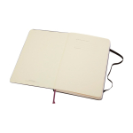 Moleskine Classic notebook with “in case of loss” notice, plain pages black colour fifth view