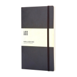 Moleskine Classic soft and flexible cover notebook, plain pages black colour