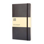 Moleskine Classic soft and flexible cover notebook, squared pages black colour