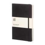 Large Moleskine Classic hard cover notebook, dotted pages black colour