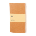 Moleskine Cahier Journal cardboard cover notebook with stitched spine plain pages brown colour