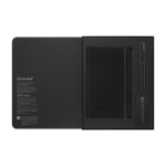 Moleskine Smart writing set that moves from paper to screen black colour second front view