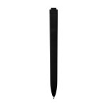 Plastic pen with rectangular barrel Moleskine Go Pen black ink black colour second rear view