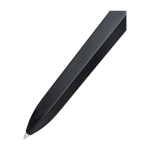Plastic pen with rectangular barrel Moleskine Go Pen black ink black colour close-up view 1