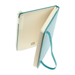 Plastic pen with rectangular barrel Moleskine Go Pen black ink white colour third view