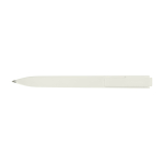 Plastic pen with rectangular barrel Moleskine Go Pen black ink white colour third front view