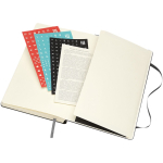 Leather-look paper diary with daily view and hard cover Moleskine black colour